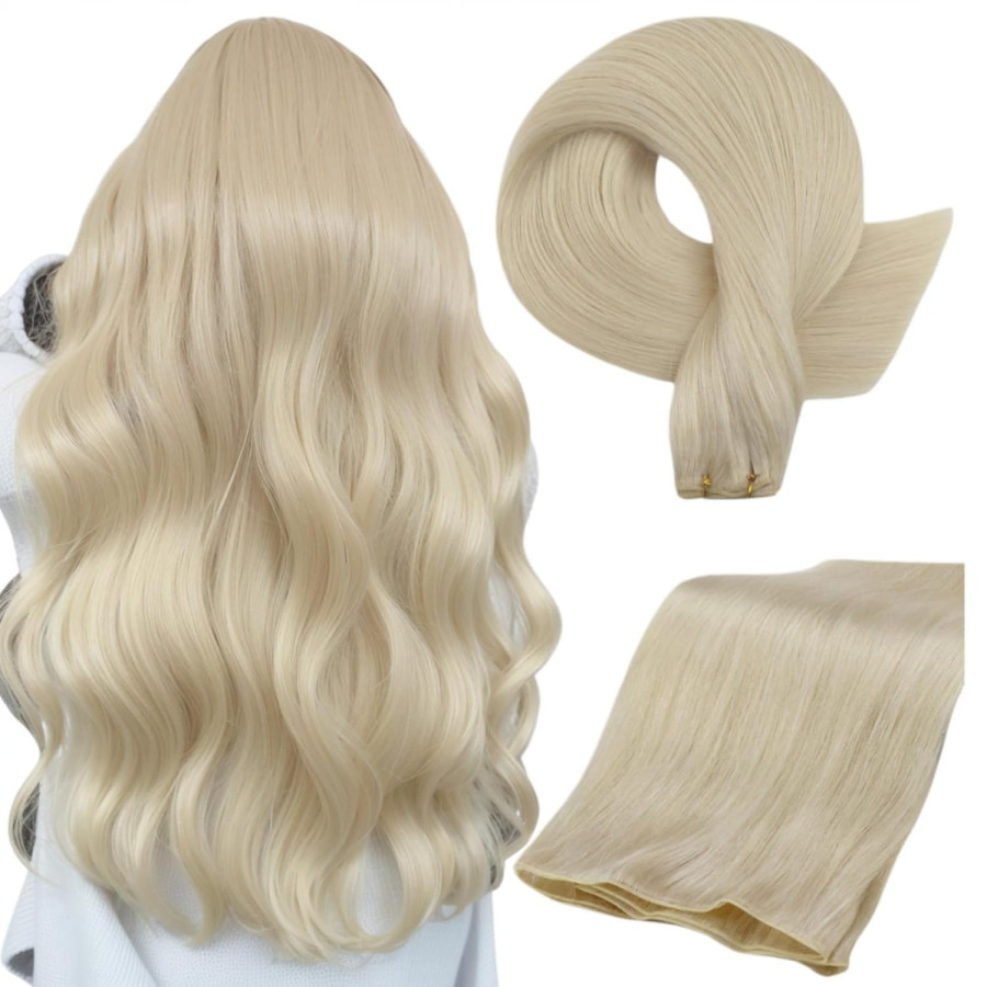 Extensii La Metru Blond Platinat Extensii La Metru Blond Platinat